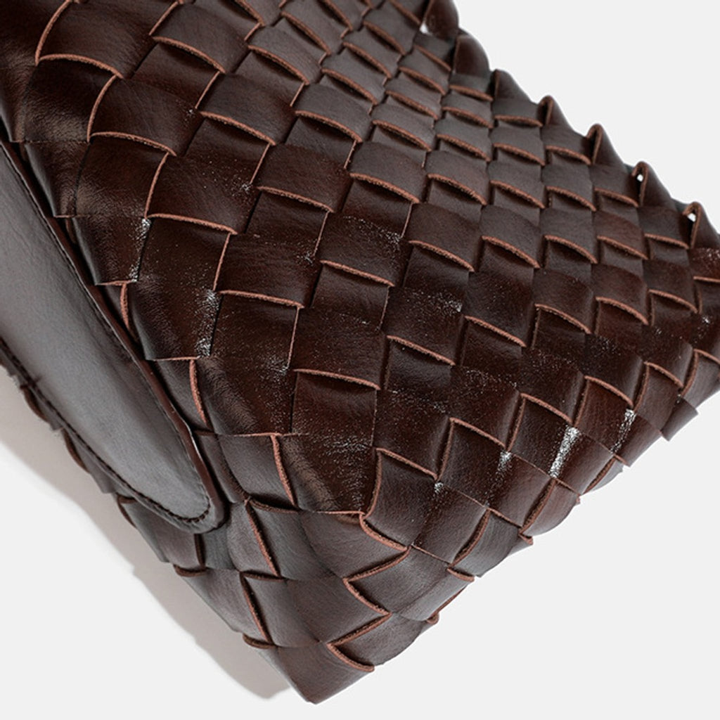 Marabel Woven Vegan Leather Handbag