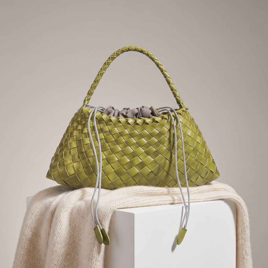 Marabel Woven Vegan Leather Handbag