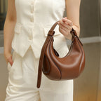 Marabel Leather Baseball Underarm Bag