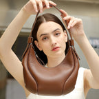 Marabel Leather Baseball Underarm Bag