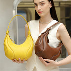 Marabel Leather Baseball Underarm Bag