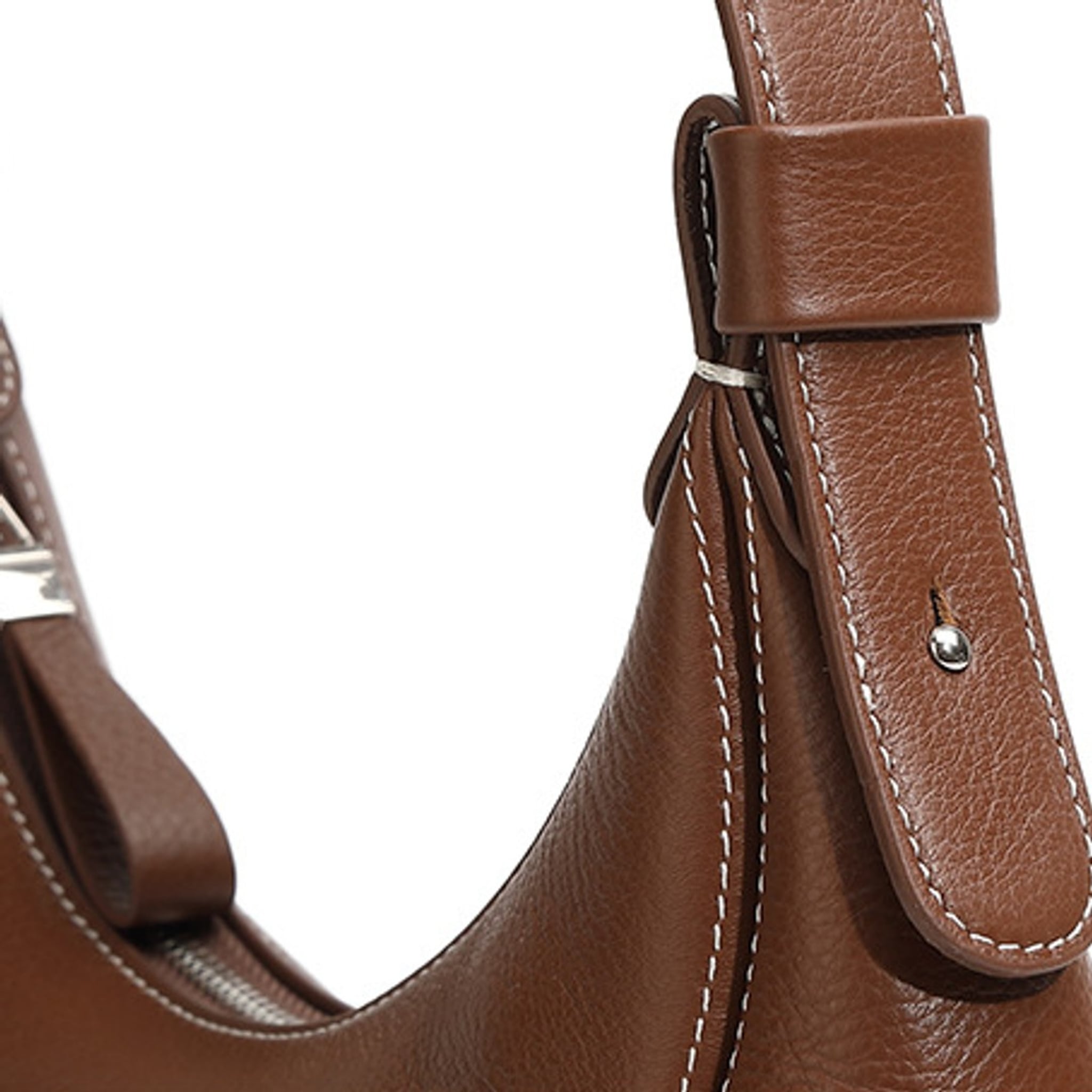 Marabel Leather Baseball Underarm Bag