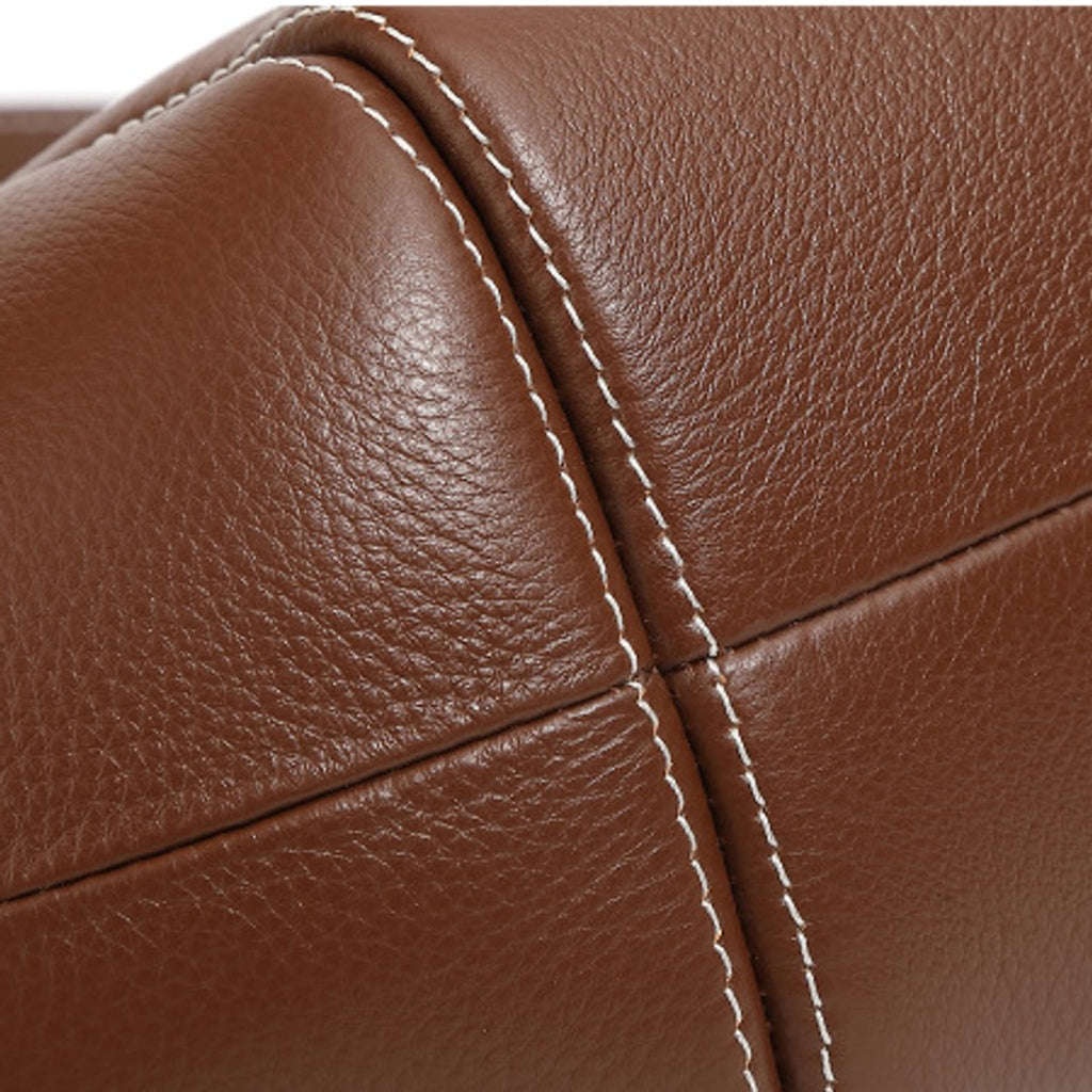Marabel Leather Baseball Underarm Bag